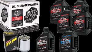 MAXIMA V-TWIN SYN OIL CHANGE KIT TC CHROME FILER