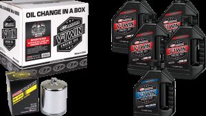 MAXIMA V-TWIN SYN OIL CHANGE KIT XL CHROME FILER