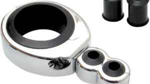 MOTION PRO CABLE CLAMP 1 1/4"-1 1/2" DUAL THR/CLU CHROME