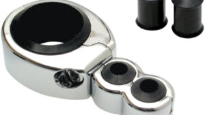 MOTION PRO CABLE CLAMP 1"-1 1/8" DUAL THR/CLU CHROME