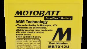 MOTOBATT BATTERY MBTX12U SEALED FACTORY ACTIVATED
