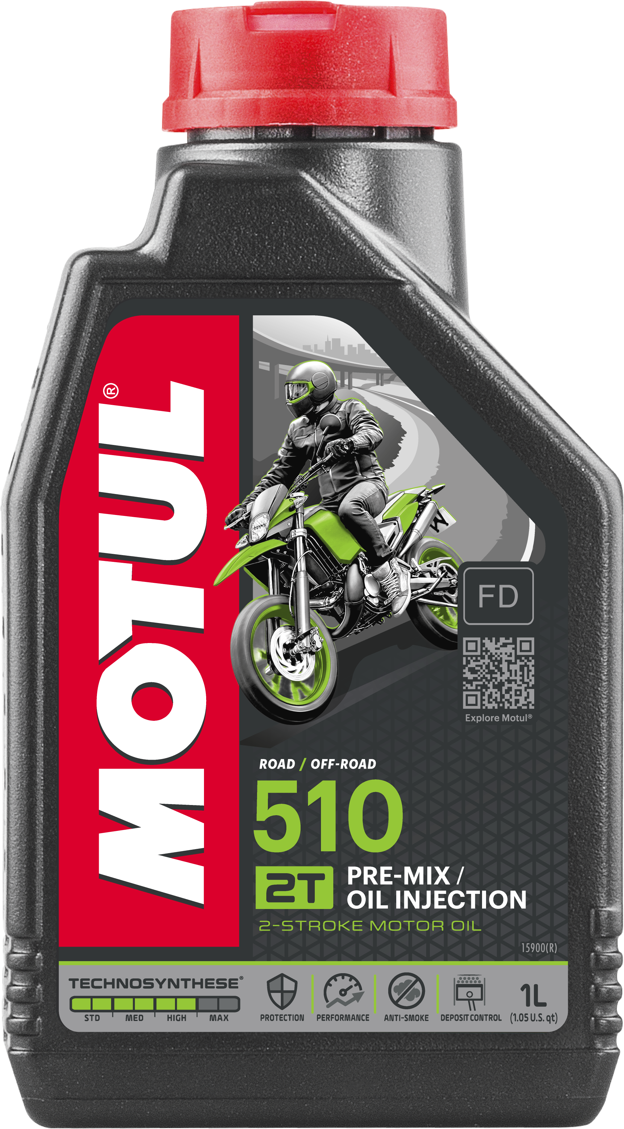 MOTUL 510 PREMIX SYNTHETIC BLEND OIL 2T 1L