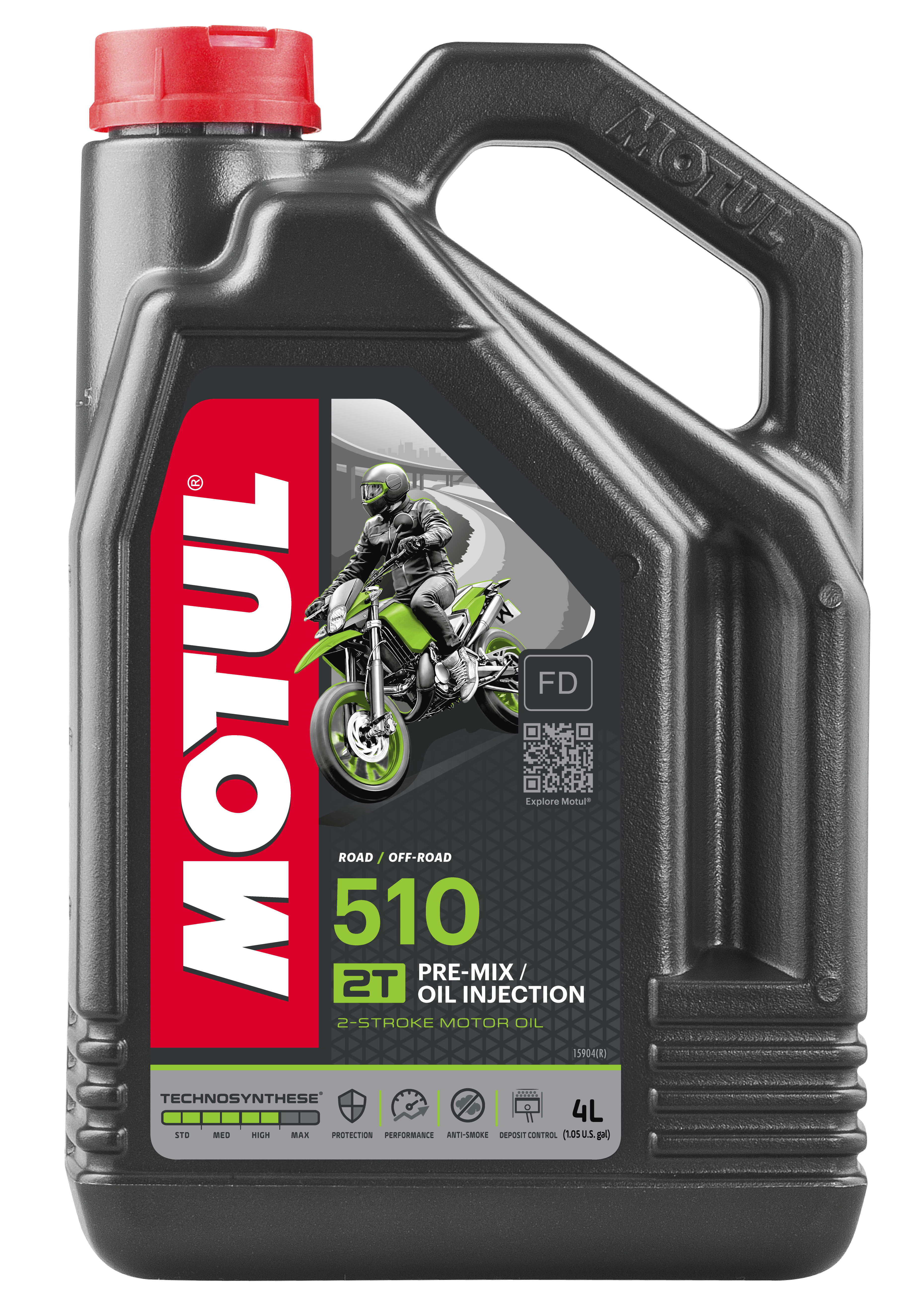 MOTUL 510 PREMIX SYNTHETIC BLEND OIL 2T 4-1L