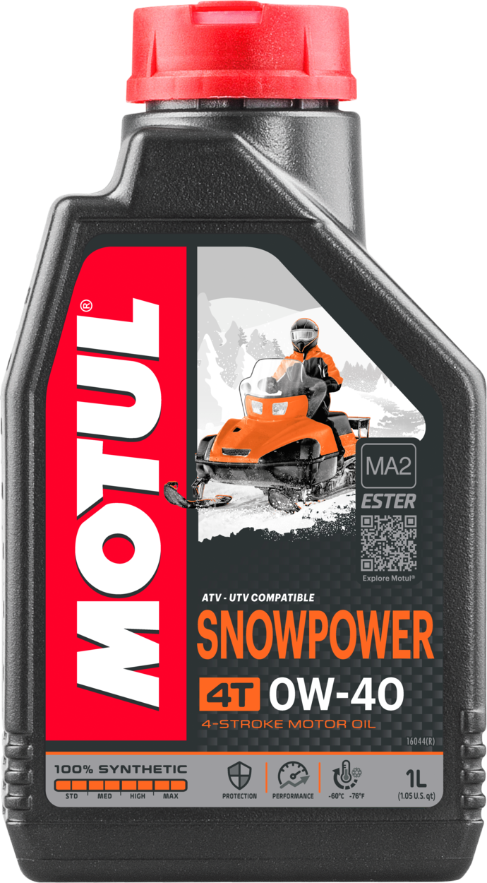MOTUL SNOWPOWER SYN ENGINE OIL 4T 0W40 1L 12/CASE
