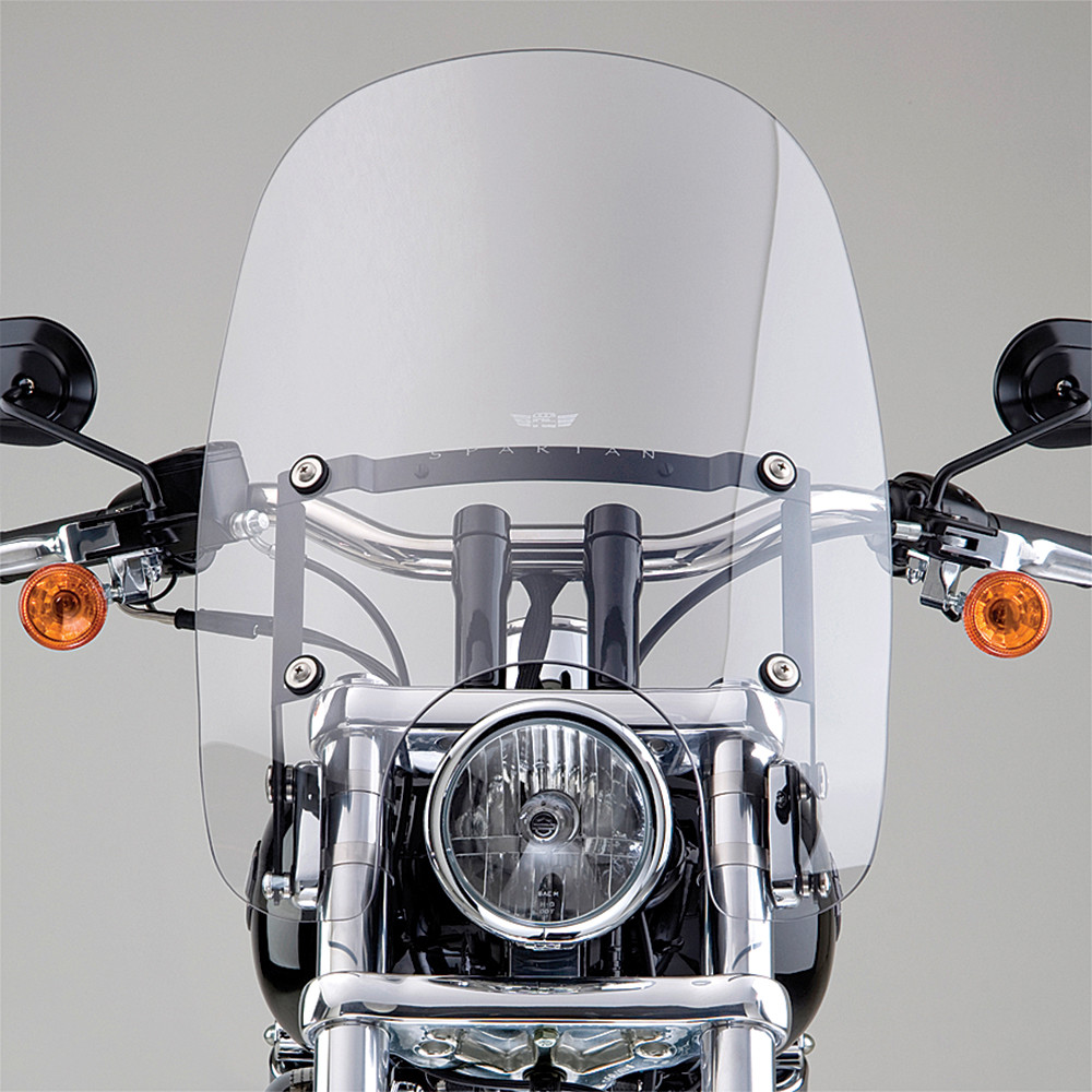 NATIONAL CYCLE SPARTAN WINDSHIELD 18.5" CLEAR QUICK RELEASE