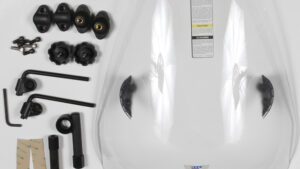 NATIONAL CYCLE DEFLECTOR SCREEN 7/8" CLEAR QUICKSET