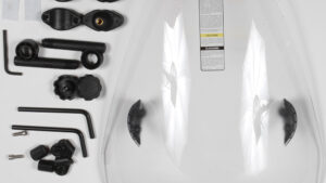 NATIONAL CYCLE DEFLECTOR SCREEN 1.25" CLEAR QUICKSET