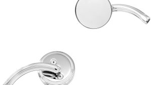 NOMADIC BILLET ROUND MIRROR LEFT CHROME