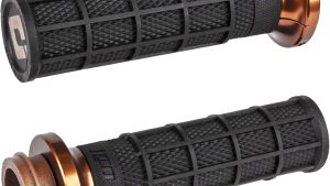 ODI LOCK-ON HART-LUCK FULL-WAFFLE BLACK/BRONZE TBW 1"