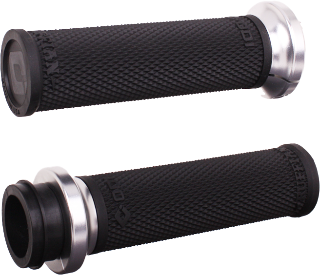 ODI RUFIAN GRIPS TBW 1" BLACK/SILVER