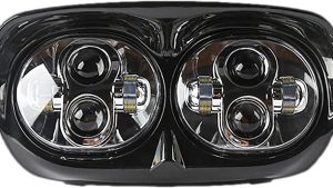 PATHFINDER ROAD GLIDE LED HEADLIGHT `04-13 BLACK