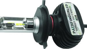 PATHFINDER RUGGED FANLESS LED H4 BULB 4000LM