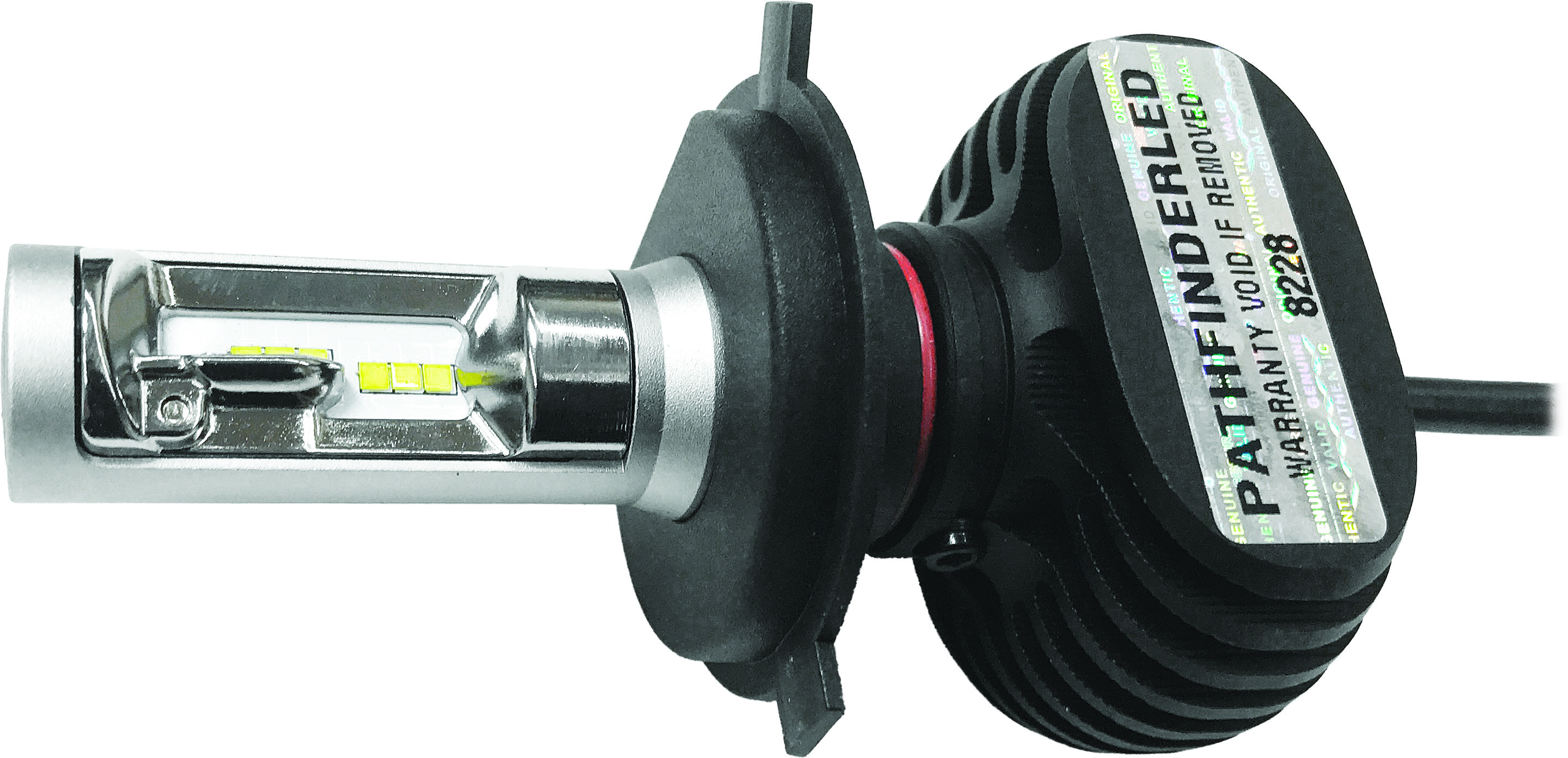 PATHFINDER RUGGED FANLESS LED H4 BULB 4000LM
