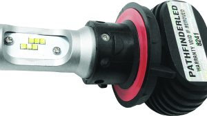 PATHFINDER RUGGED FANLESS LED H13 BULB 4000LM BRIGHT WHITE LED