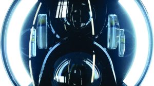 PATHFINDER HIGH DEFINITION 7" LED HEADLIG PARTIAL HALO BLACK