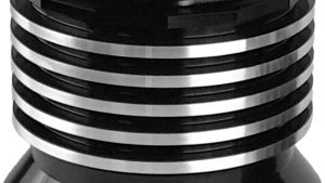 PCRACING FLO REUSUABLE OIL FILTER BLACK/POLISHED FINS