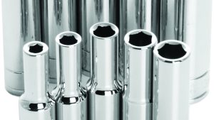 PERFORMANCE TOOL 10 PC 1/4" MET SOCKET SET DEEP