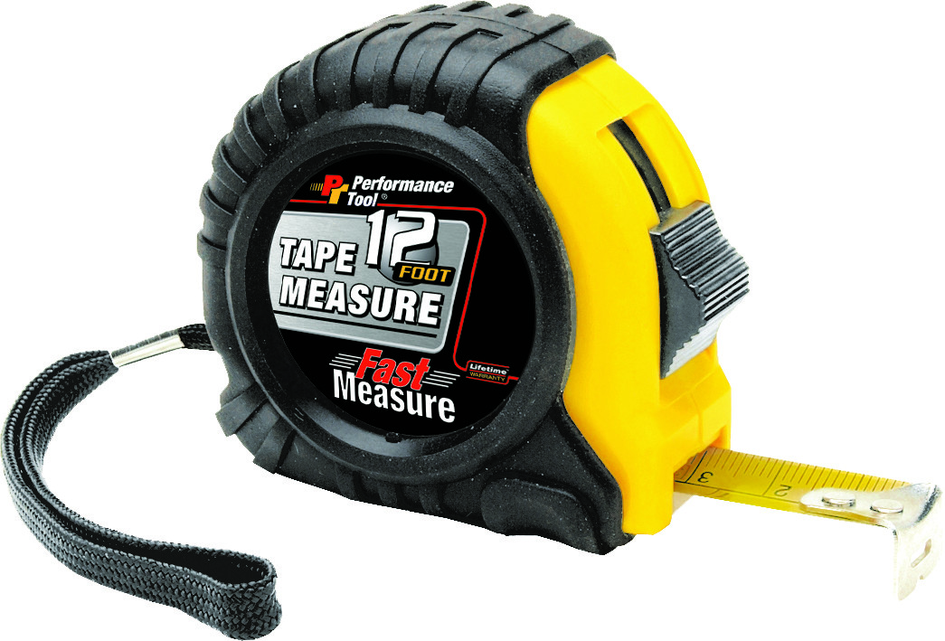 PERFORMANCE TOOL 12' TAPE MEASURE
