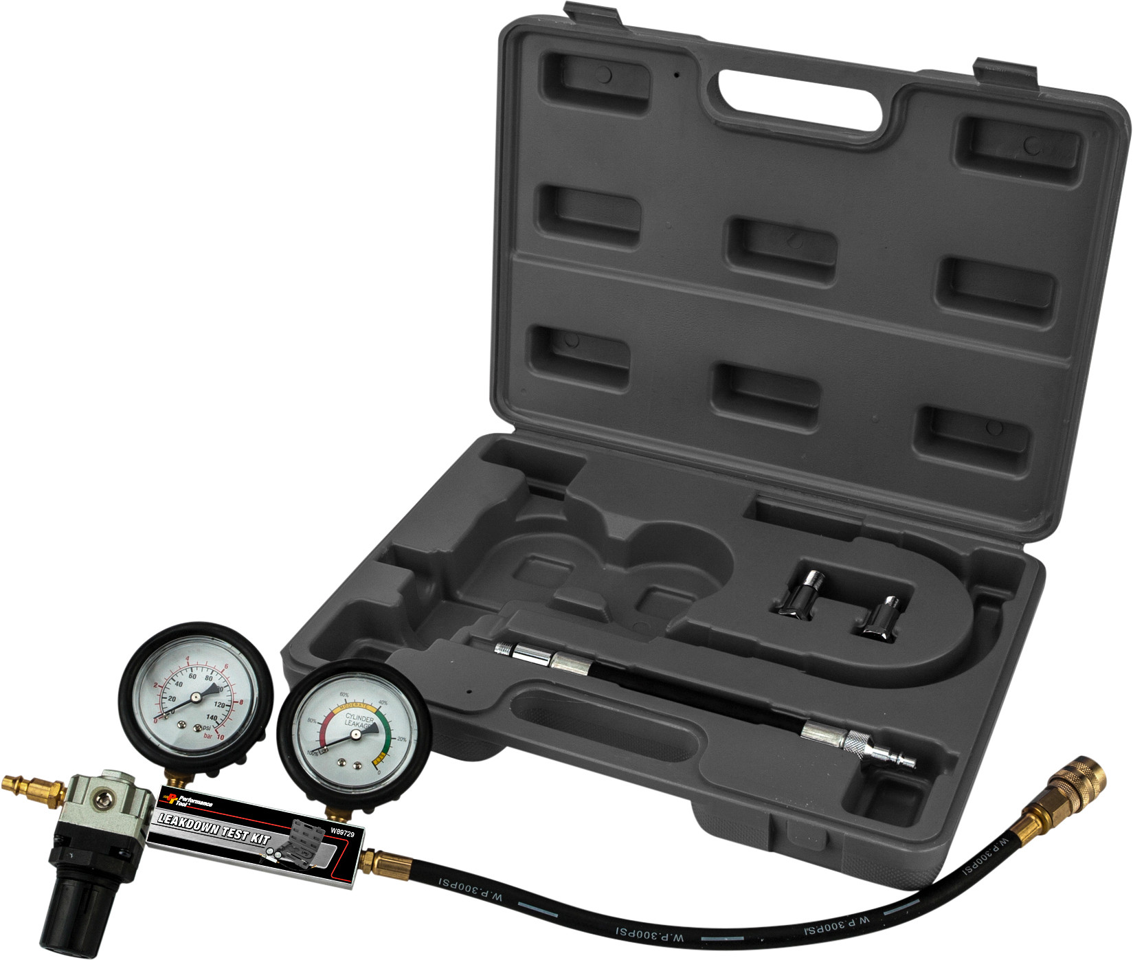 PERFORMANCE TOOL LEAKDOWN TEST KIT W/CASE