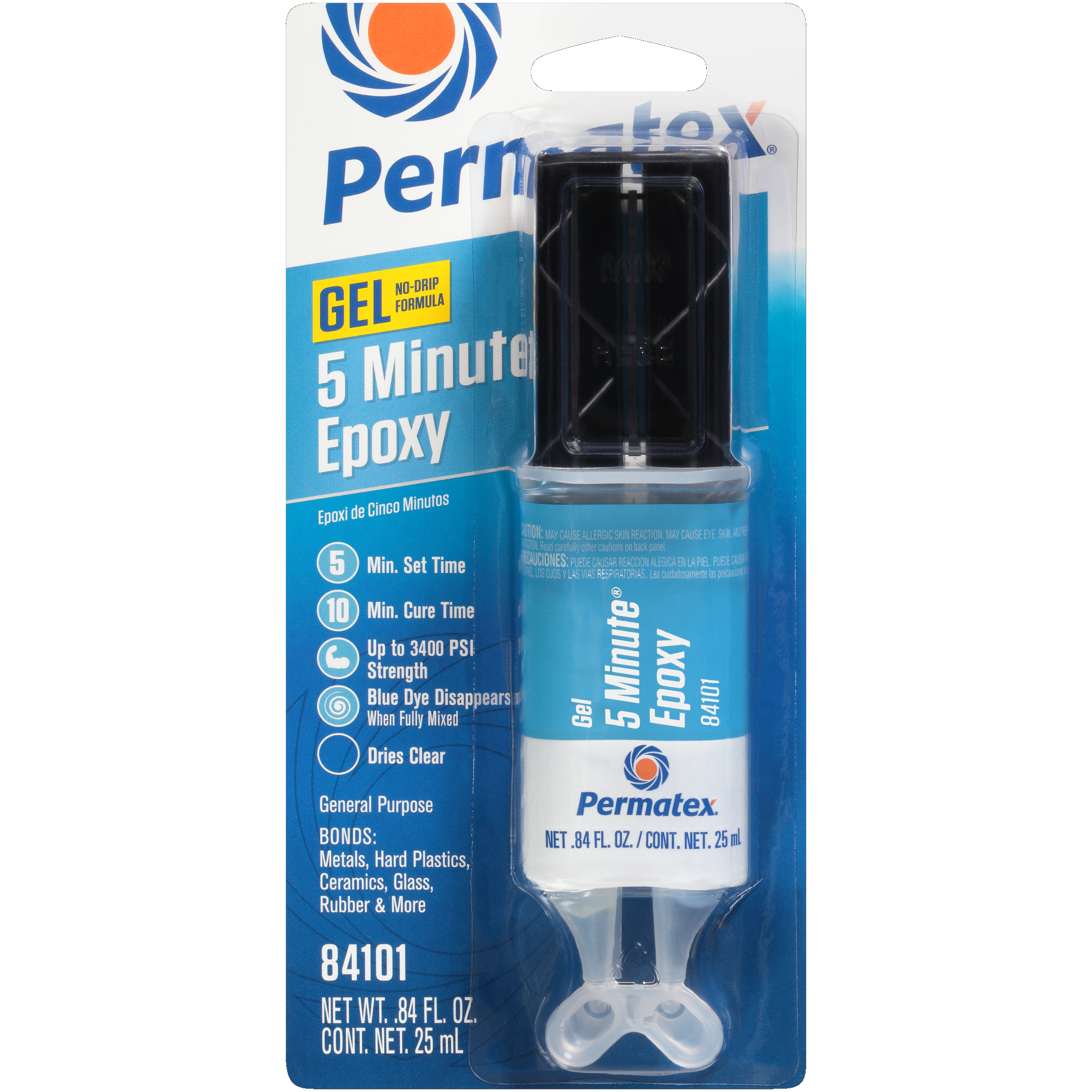 PERMATEX 5 MIN. GENERAL PURPOSE EPOXY 0.84 FL. OZ 6/CASE