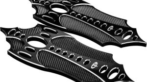 PREC. BILLET FLOORBOARDS RIDER BAD AXE BLACK
