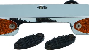 PRO ONE TURN SIGNAL BAR W/AMBER LED NARROW GLIDE CHR