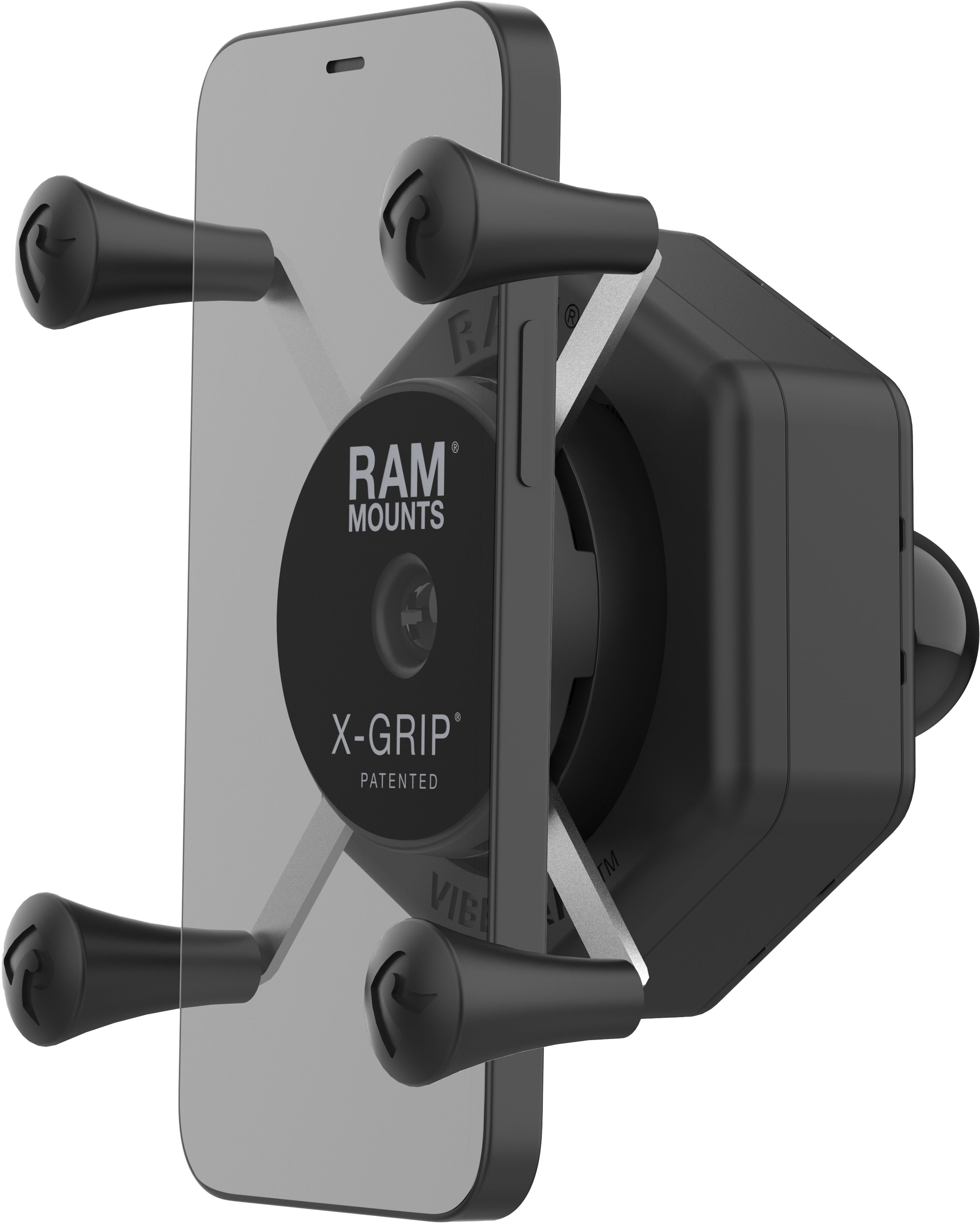 RAM X-GRIP VIBE-SAFE PHONE HOLDER WITH BALL ADAPTER