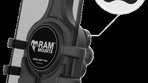 RAM QUICK-GRIP PRO PHONE HOLDER W/VIBE SAFE BALL