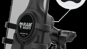 RAM QUICK-GRIP PRO HBAR PHN MNT W/VIBE SAFE SHORT
