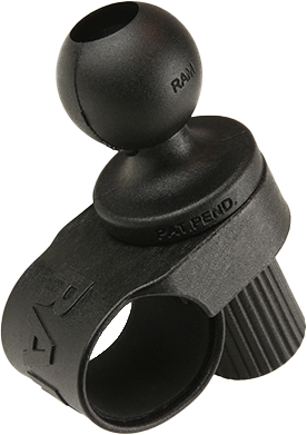 RAM 1" BALL HANDLEBAR BASE FITS 7/8" - 1 1/8"