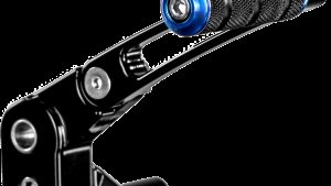 SANTORO FABWORX JUST THE TIP ADJ BRK ARM BLK W/TOE PEG BLUE