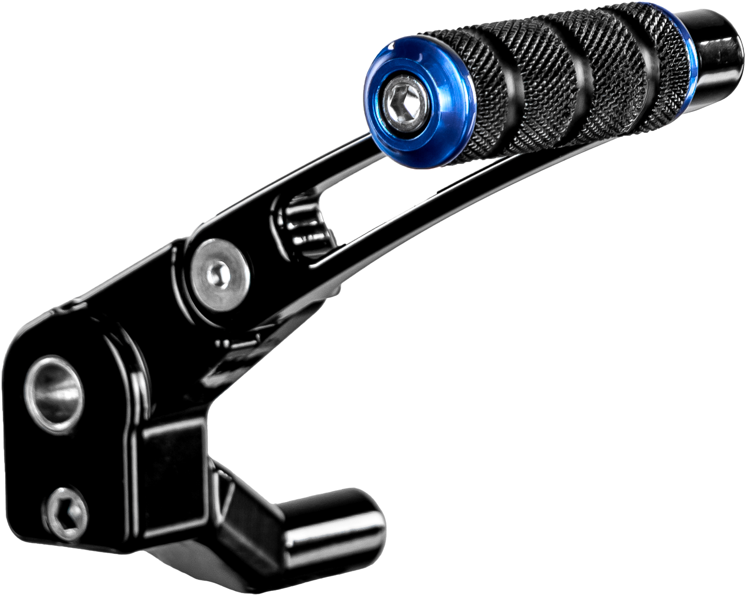 SANTORO FABWORX JUST THE TIP ADJ BRK ARM BLK W/TOE PEG BLUE