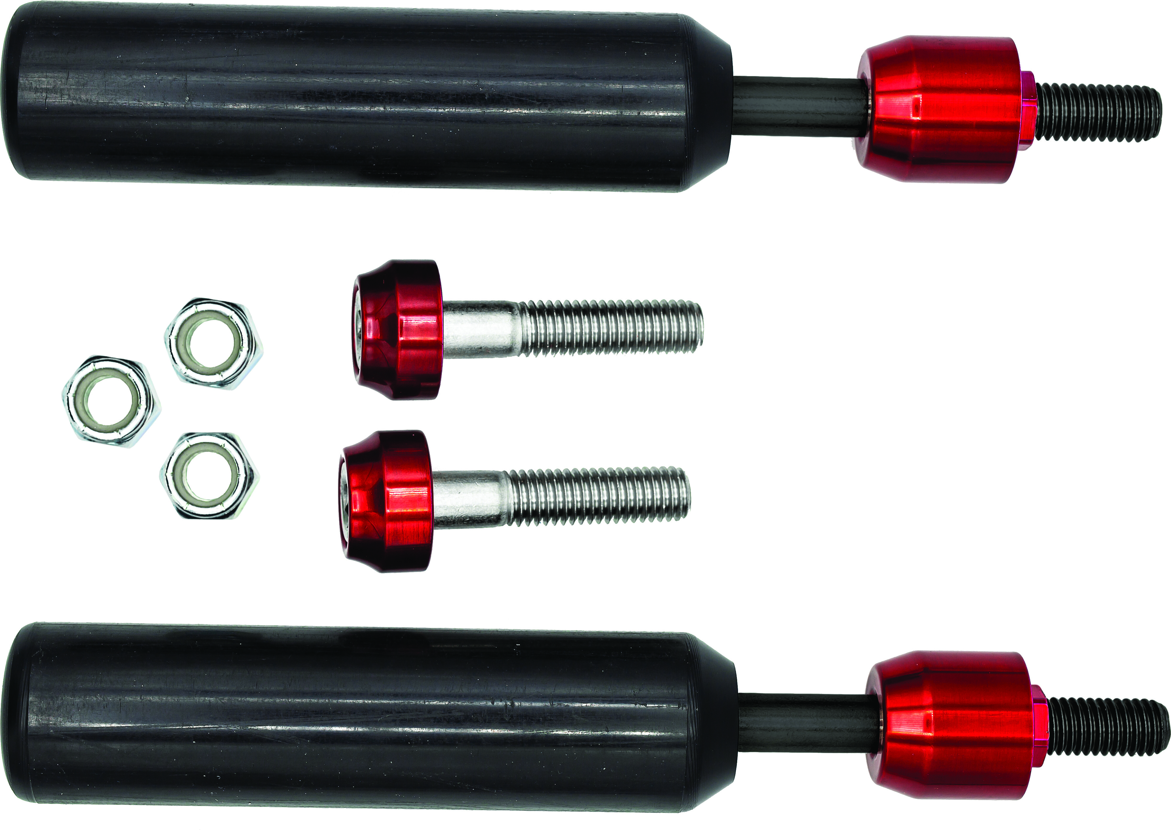 SANTORO FABWORX SHOCK MOUNT SLIDERS RED DYNA 09-17