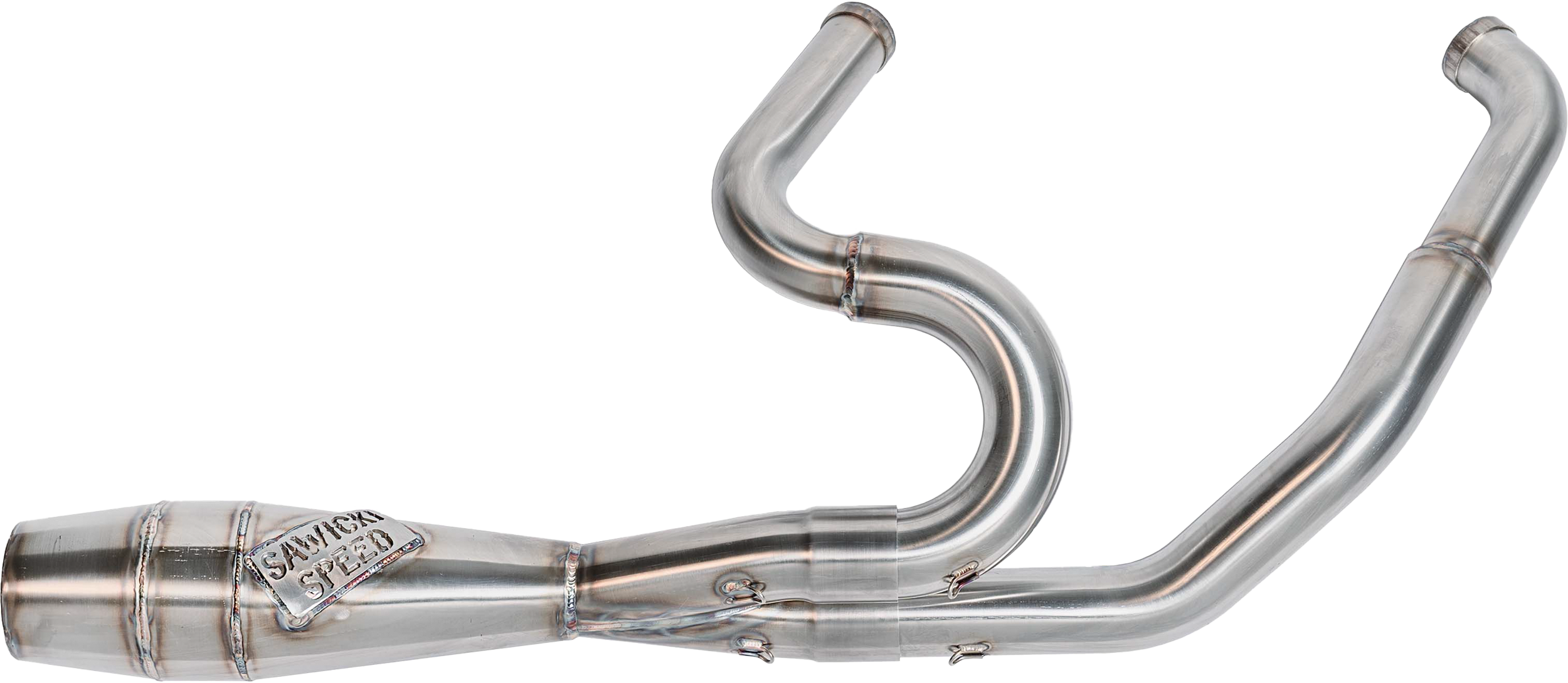 SAWICKI 2IN1 TWIN CAM FLT SHORTY CANNON BRUSHED SS