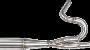 SAWICKI 2IN1 TWIN CAM FLT MID LENGTH PIPE BRUSHED SS