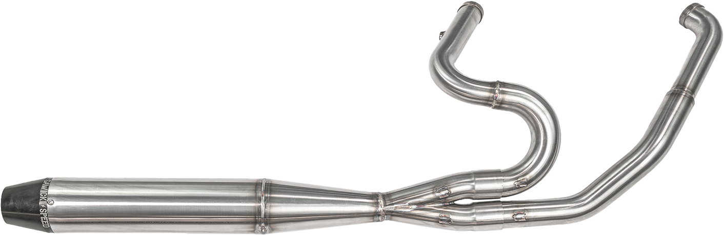 SAWICKI 2IN1 TWIN CAM FLT MID LENGTH PIPE BRUSHED SS
