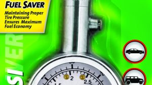 SLIME 5-60 PSI DIAL GAUGE W/BLEED VALVE CHROME