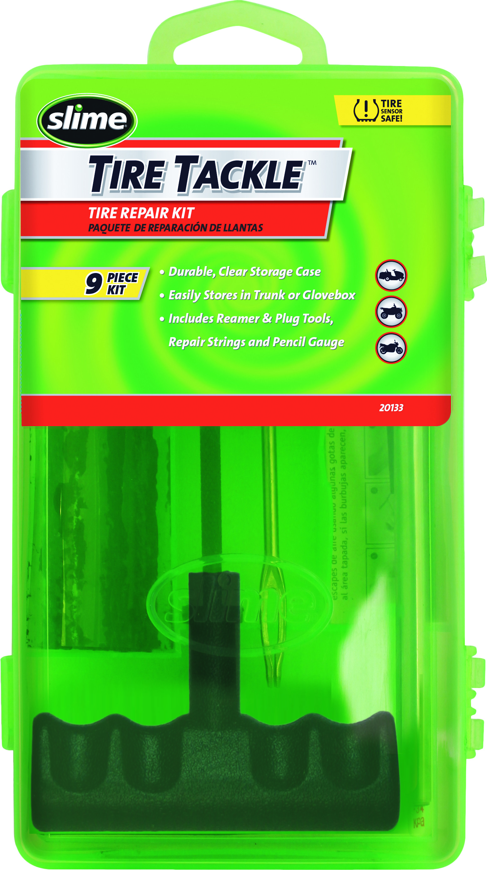 SLIME 9/PC TIRE TACKLE T-HANDLE W/BOX
