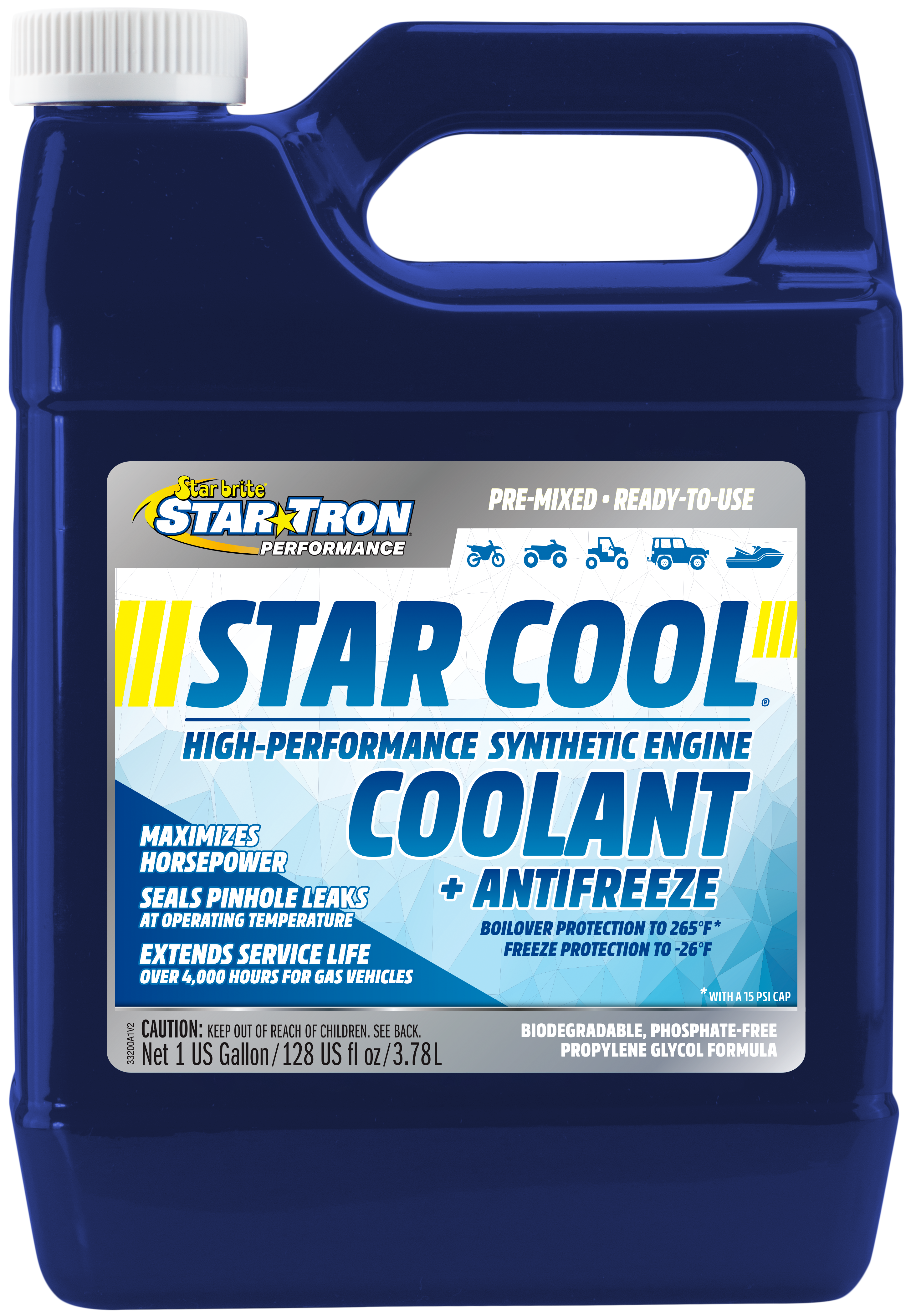 STAR BRITE STAR COOL SYNTHETIC ENGINE COOLANT 64OZ