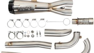 TBR COMP-S 2-1 SPORTSTER S BRUSHED W/CF END CAP