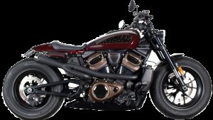 TBR COMP-S 2-1 SPORTSTER S BLACK W/CF END CAP