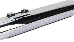 TBR COMP-S 2-1 M8 FLH/FLT CHROME W/POLISHED ENDCAP