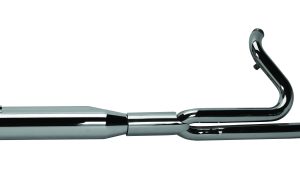 TBR COMP S 2IN1 W/GHOST TOURING M8 CHROME W/BLACK SLASH END CAP