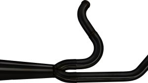 TBR COMP-S 2-1 M8 SOFTAIL BLACK W/TURNOUT BLACK ENDCAP