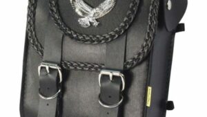 WILLIE & MAX SISSY BAR BAG BLACK MAGIC 8"X10"X4.5"