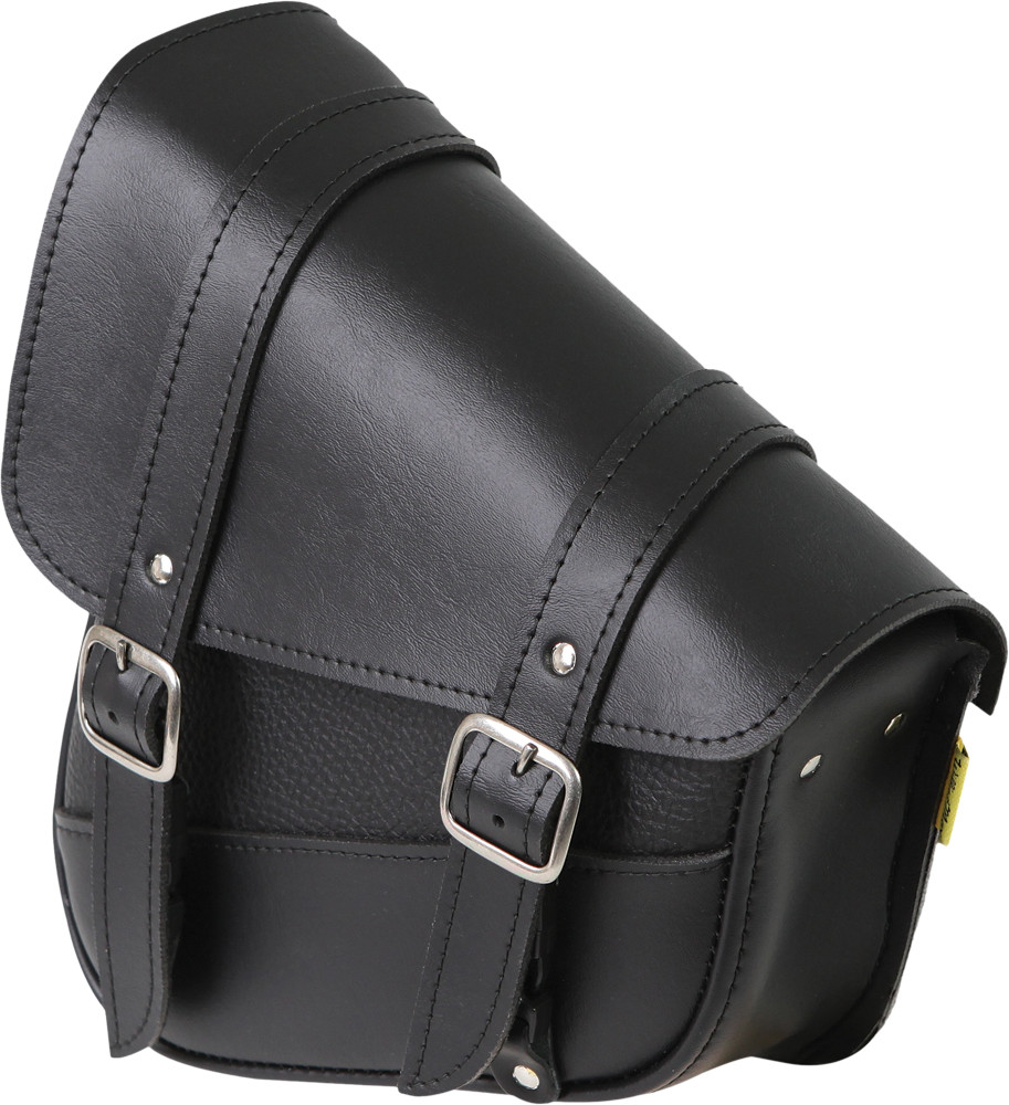WILLIE & MAX SYN LEATHER SWINGARM BAG 10.5"X11.5"X4.5" BLACK